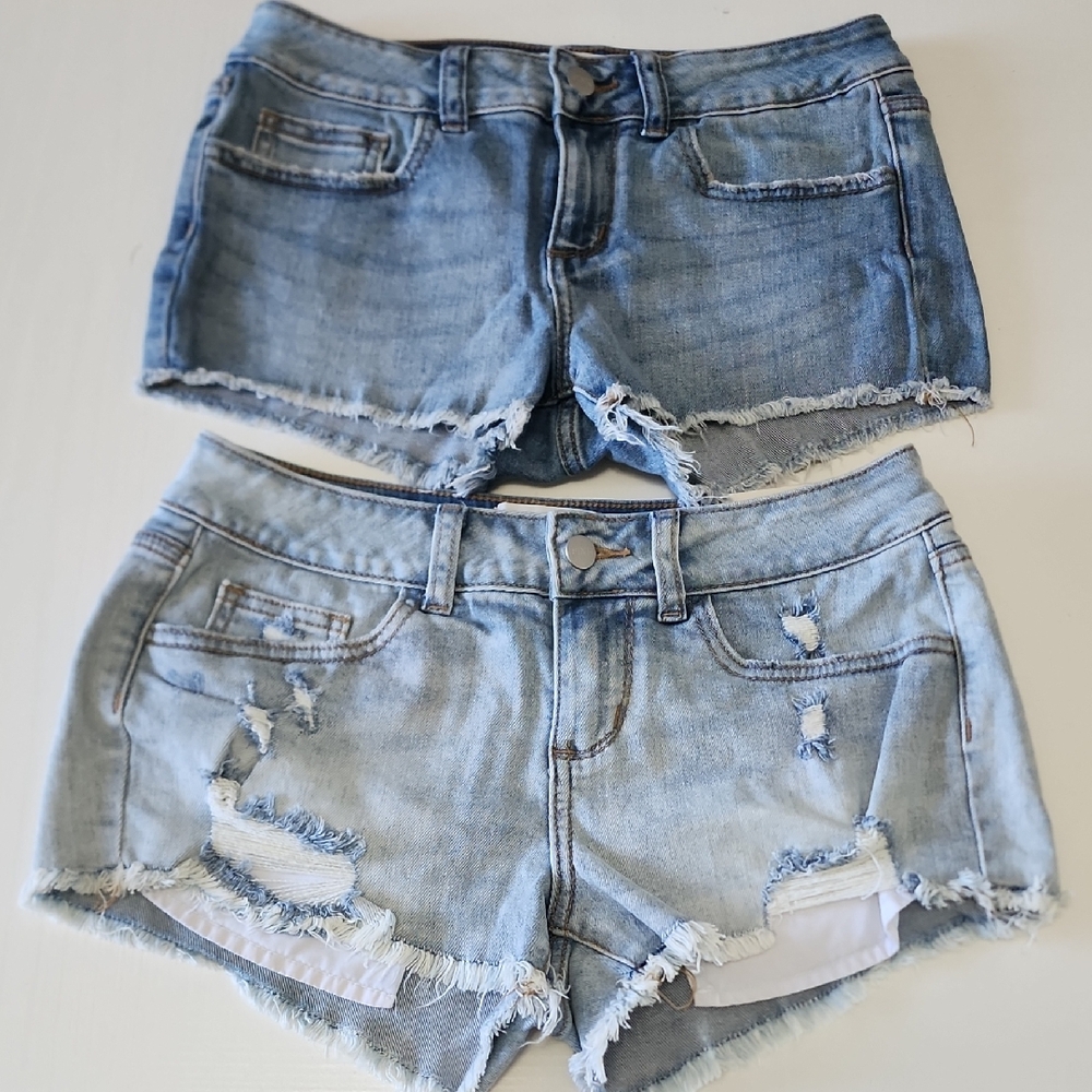 VS PINK Distressed Denim Shorts